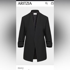 Aritzia Babaton black long blazer